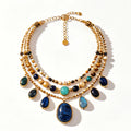 Ocean Tide Gemstone Layered Necklace