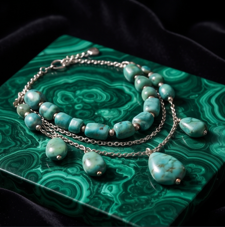 Turquoise Ocean Drop Statement Necklace