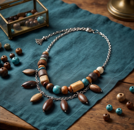 Woodland Harmony Natural Bead Necklace