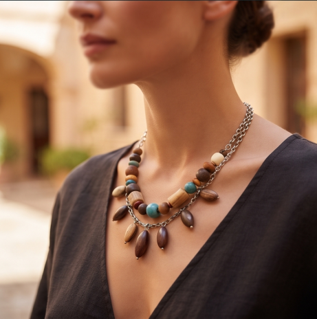 Woodland Harmony Natural Bead Necklace