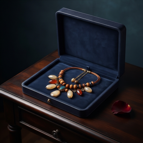 Woodland Amber Artisan Statement Necklace