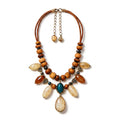 Woodland Amber Artisan Statement Necklace