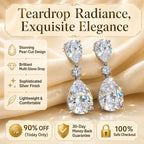 🔥 LAST DAY 90% OFF: Artisan Handcrafted Flawless Lab-Grown Teardrop Earrings in Triple 14K Gold