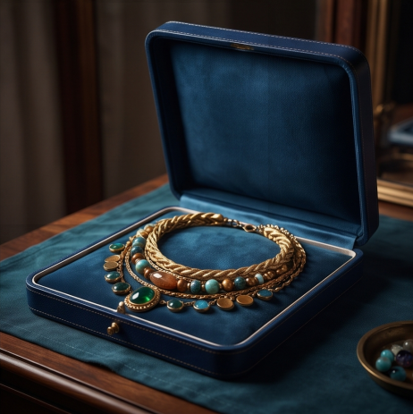 Emerald Horizon Layered Gemstone Necklace