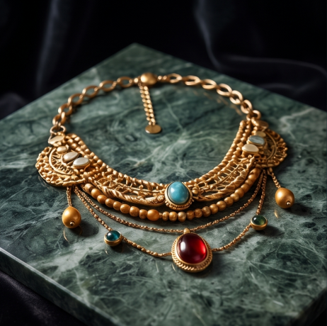 Celestial Muse Gemstone Statement Necklace