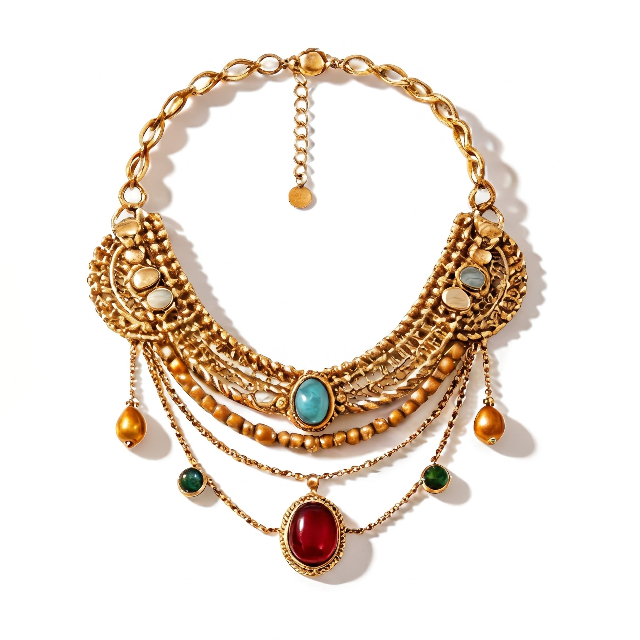 Celestial Muse Gemstone Statement Necklace