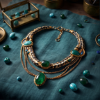Forest Essence Emerald Layered Necklace