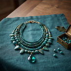 Ocean Emerald Cascade Gemstone Necklace