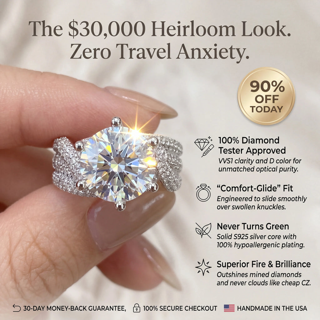 🔥🔥 LAST DAY 90% OFF:  The 3-Carat Infinity Twist Moissanite Ring | Fearless Everyday Luxury