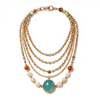 Ocean Pearl Turquoise Layered Necklace
