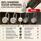 🔥 LAST DAY 90% OFF | Round Bezel Moissanite Leverback Earrings – Clean Circular Detail & Elegant Everyday Movement
