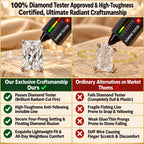🔥 LAST DAY 90% OFF | Radiant-Cut Invisible-Line Moissanite Ring – Floating Solitaire Brilliance & Barely-There Styling