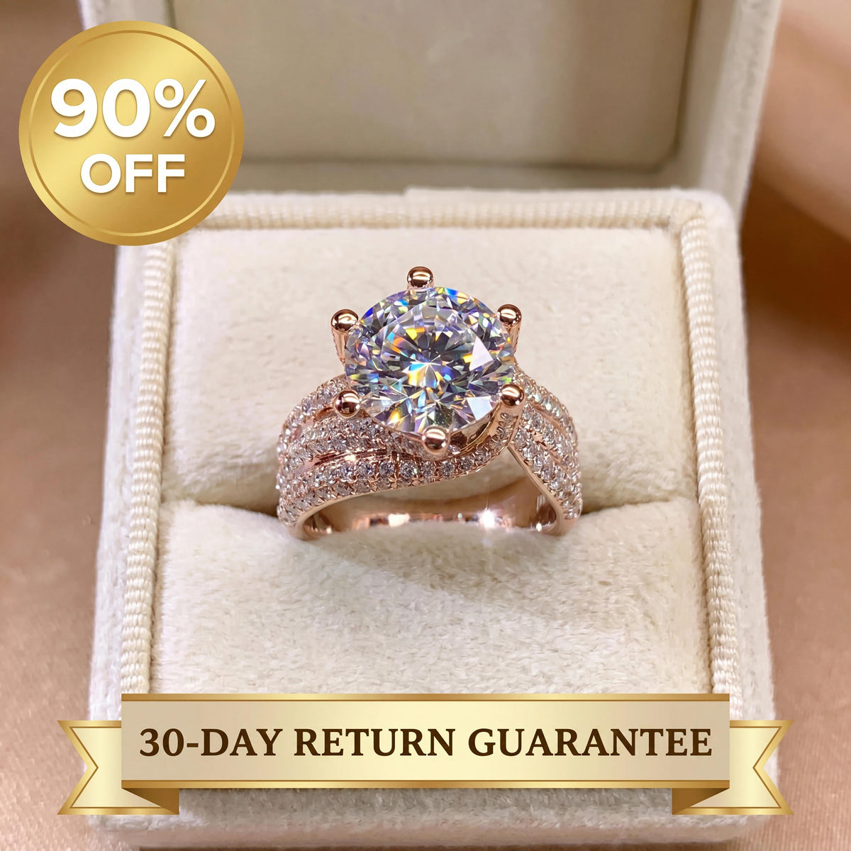 🔥🔥 LAST DAY 90% OFF:  The 3-Carat Infinity Twist Moissanite Ring | Fearless Everyday Luxury