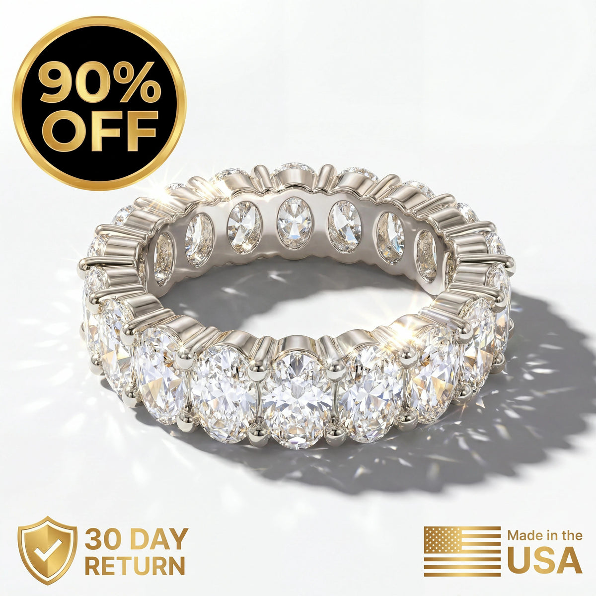 🔥 90% OFF TODAY: Flawless Eternity Band – The Everyday Luxury You Deserve ✨✨