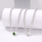 🔥 LAST DAY 90% OFF | Water-Ripple Moissanite Pendant Necklace – Continuous Shimmer & Elegant Everyday Styling