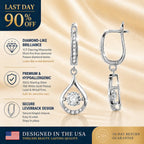 🔥 LAST DAY 90% OFF: 1-Carat "Dancing" Moissanite Earrings – The Pure S925 Comfort & Sparkle You Deserve 💖